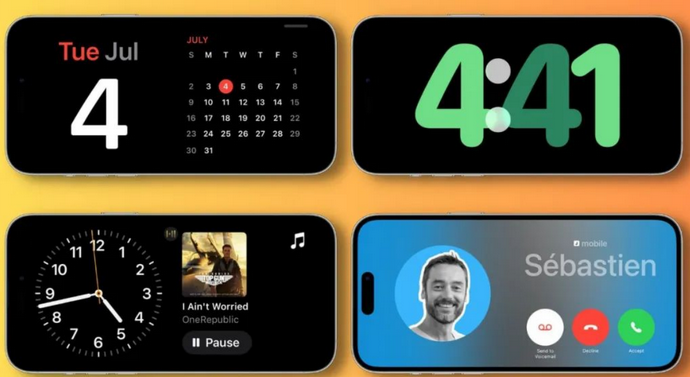 上城苹果手机维修分享iOS17横屏充电待机显示有什么好处 
