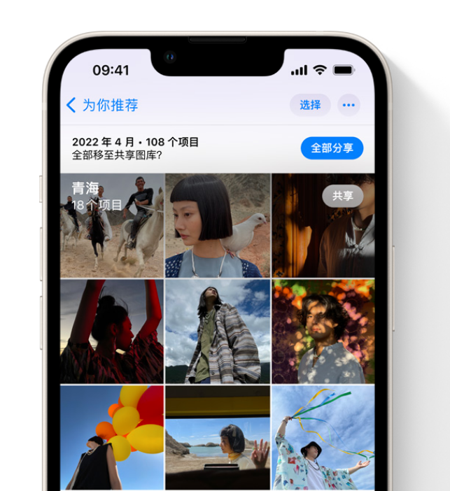 上城苹果维修网点分享在 iPhone 上使用共享图库 